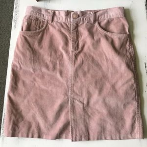 Marc Jacobs pink corduroy skirt